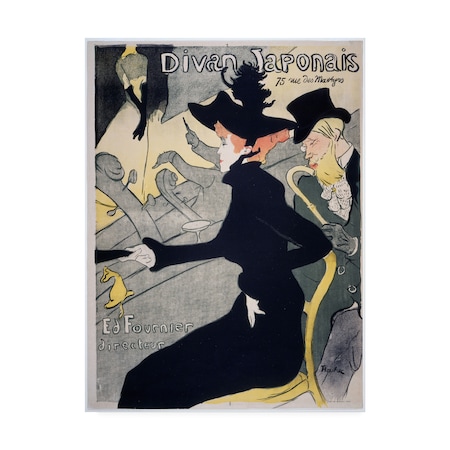 Toulouse-Lautrec 'Divan Japonais' Canvas Art,24x32